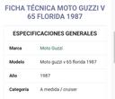 Moto MOTO GUZZI V 65 650 de segunda mano del año 1989 en Lugo